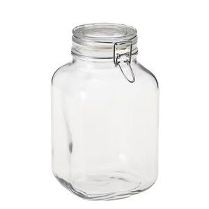 Bormioli Rocco Hermetic Glass Storage Jars- gently used -3.2quart